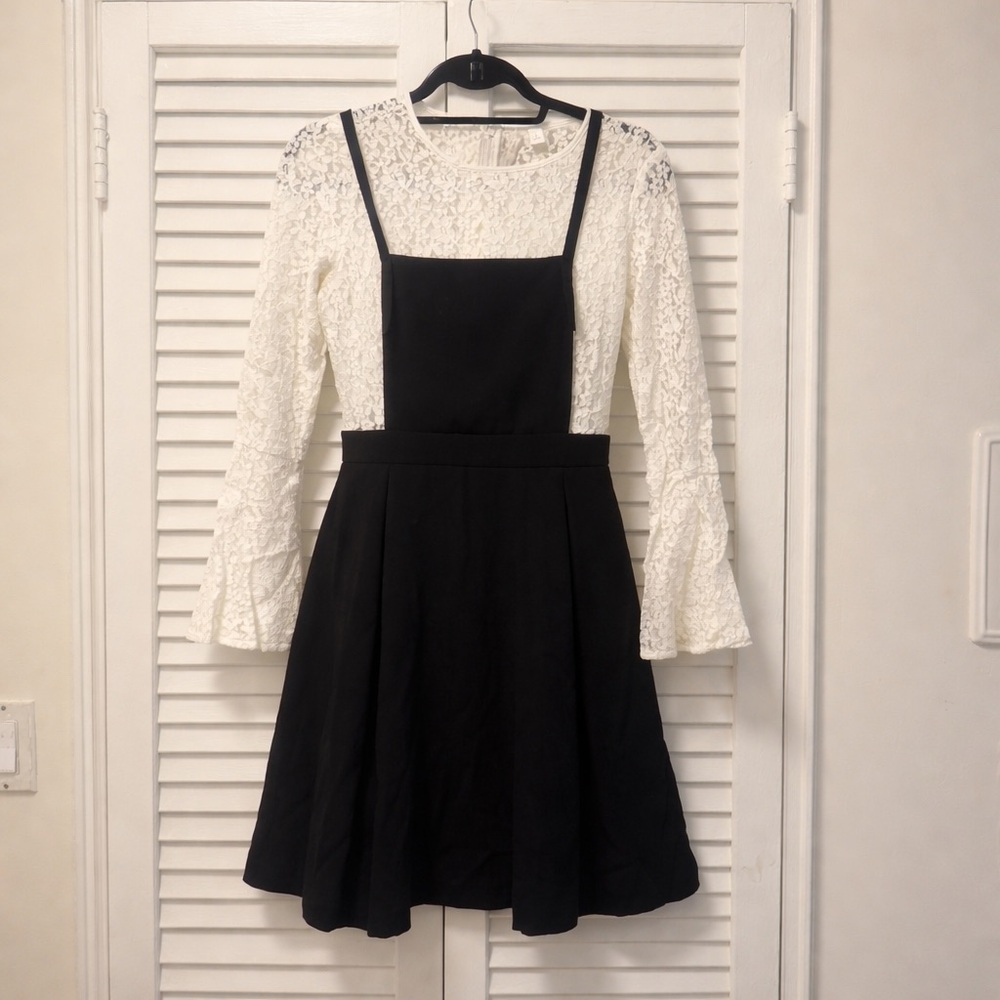 LC Lauren Conrad Runway • Lace Two Fer Dress